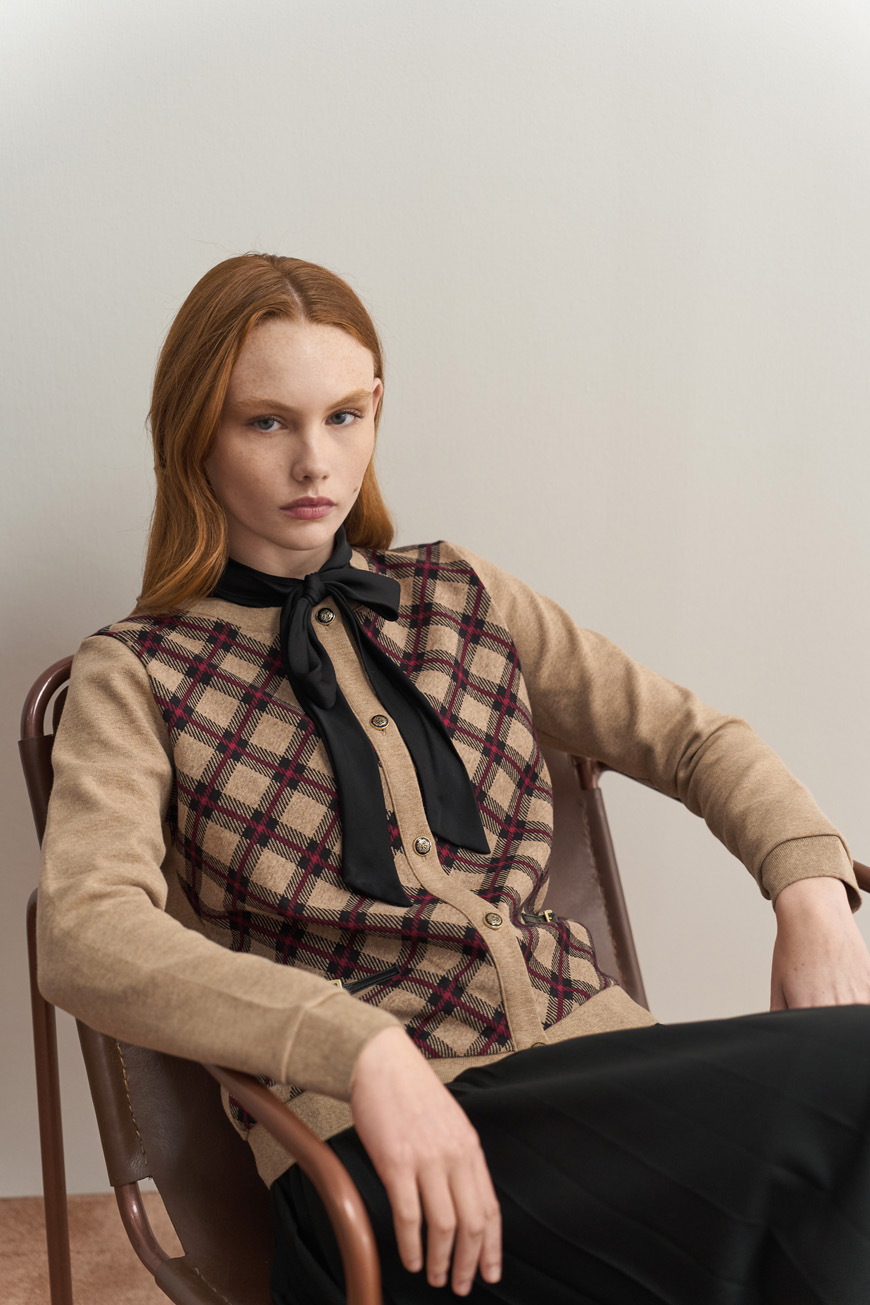 12726 Ζακέτα tartan ζακάρ (1)