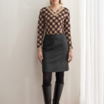 12730 Μπλούζα Ve tartan με δαντέλα (3)