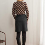 12730 Μπλούζα Ve tartan με δαντέλα (5)