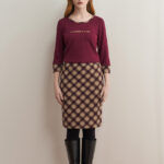 12731 Φούστα tartan ζακάρ (1)