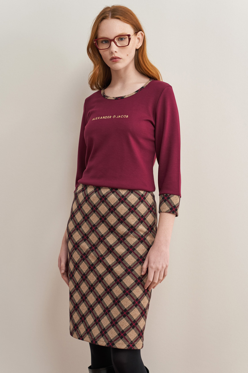 12731 Φούστα tartan ζακάρ (3)