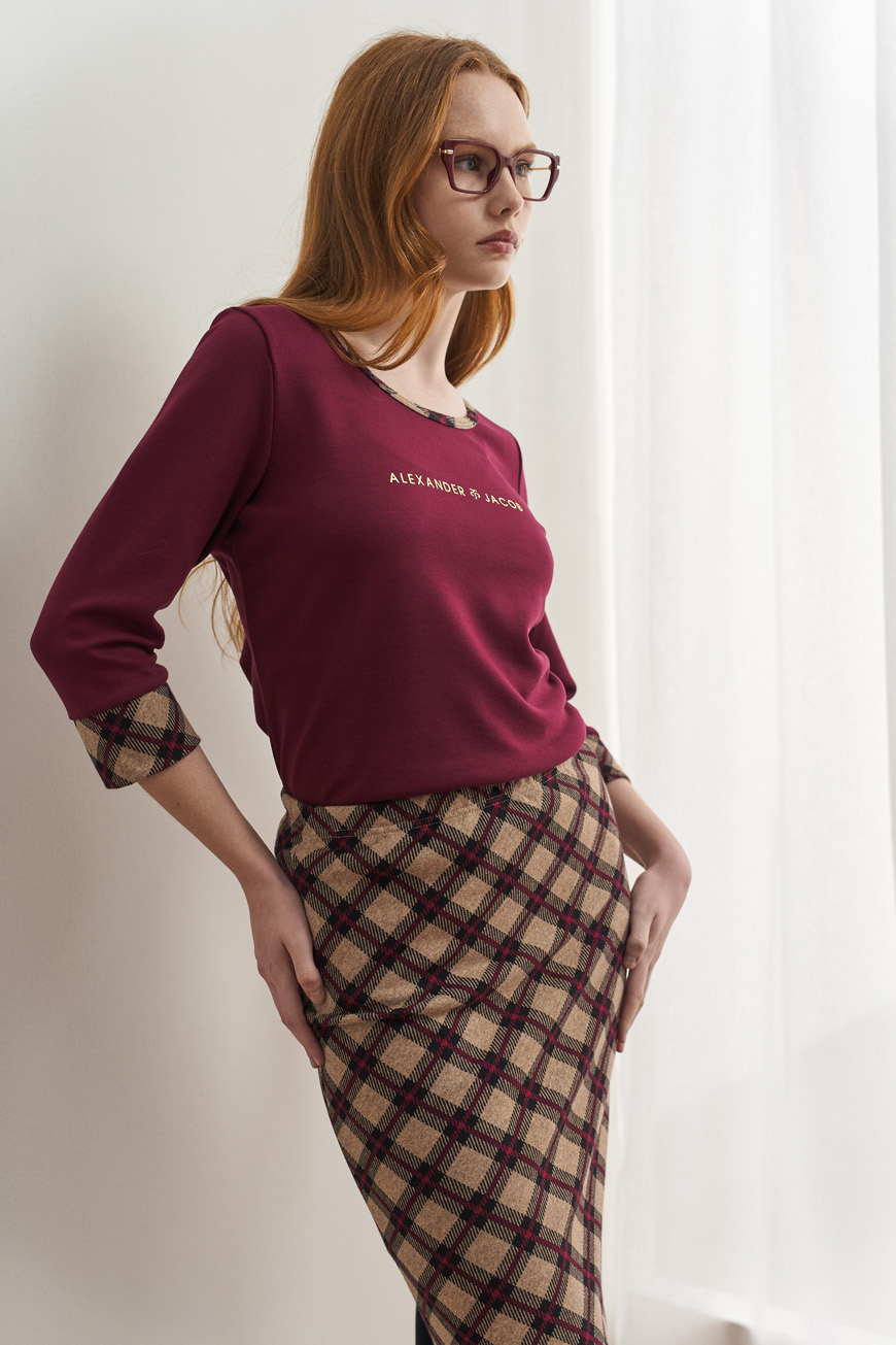 12731 Φούστα tartan ζακάρ (4)