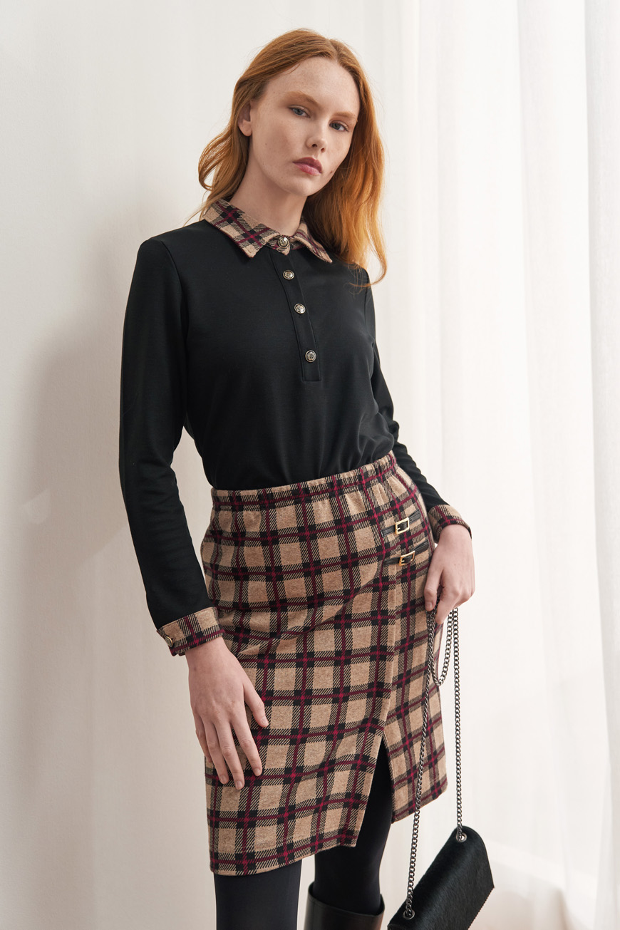 12732 Φούστα tartan ζακάρ με τόκα (3)