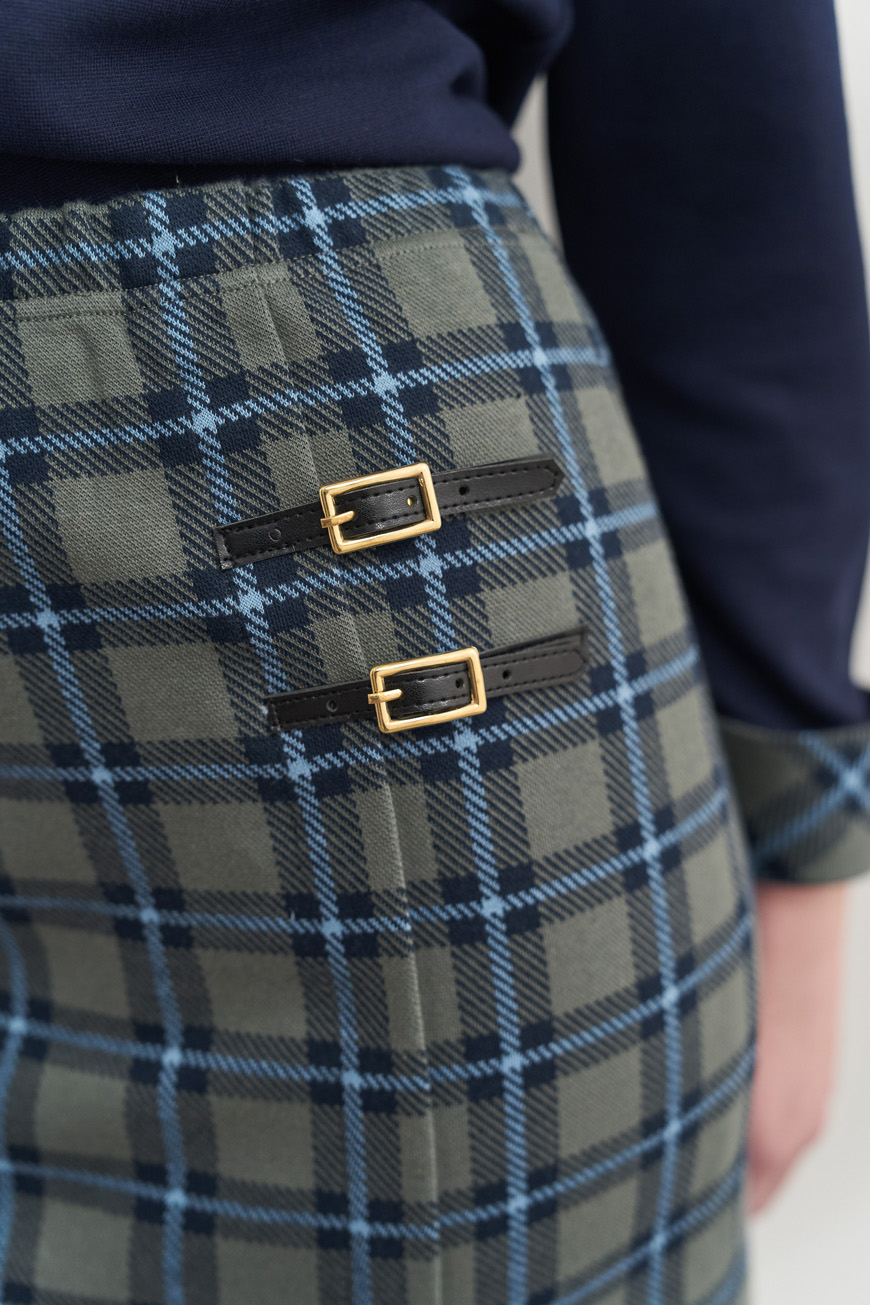 12732 Φούστα tartan ζακάρ με τόκα (6)