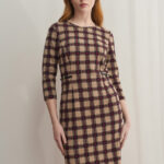 12733 Φόρεμα tartan ζακάρ με τόκα (2)