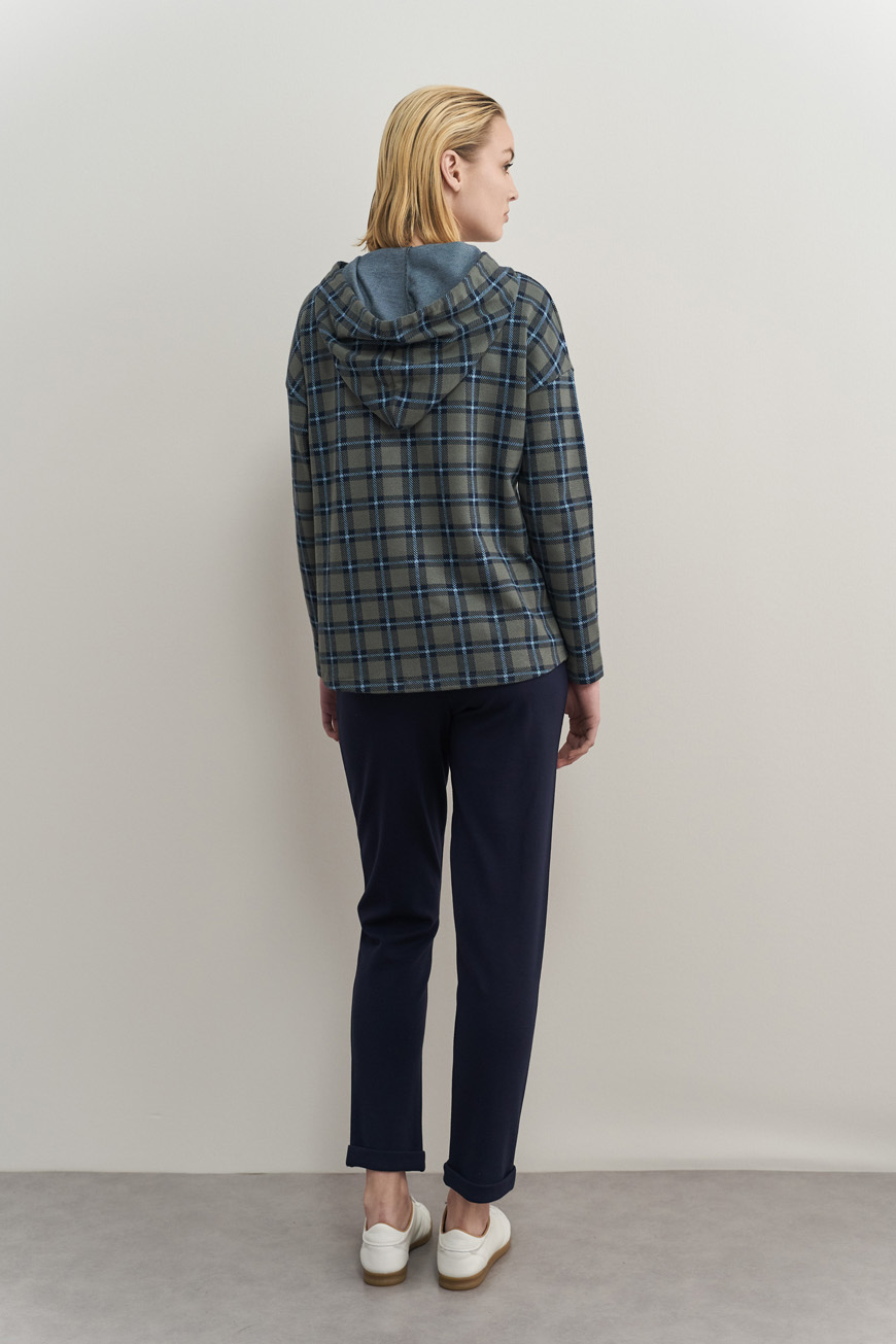 12735 Μπλούζα με κουκούλα tartan (5)