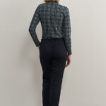 12736 Μπλούζα tartan με δέσιμο (5)