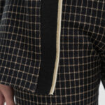 12744 Ζακέτα Ve μακρυά mini check (3)