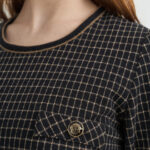 12745 Φόρεμα mini check με πλισέ (4)