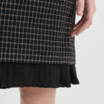 12745 Φόρεμα mini check με πλισέ (5)