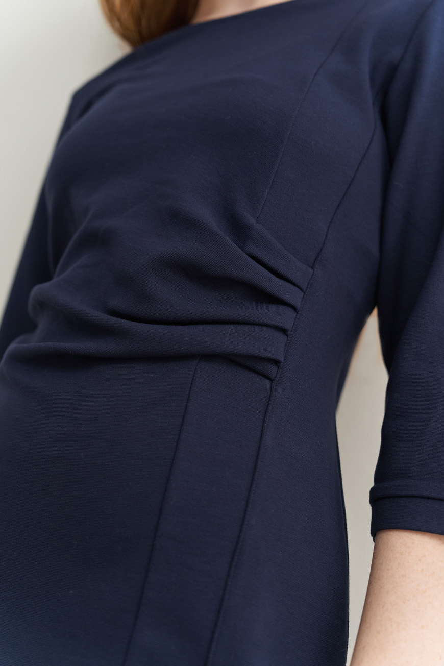 12749 Φόρεμα με πιετάκια στο πλάι (4)