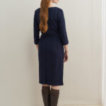 12749 Φόρεμα με πιετάκια στο πλάι (5)