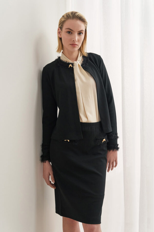 Ζακέτα mohair λεπτομέρειες