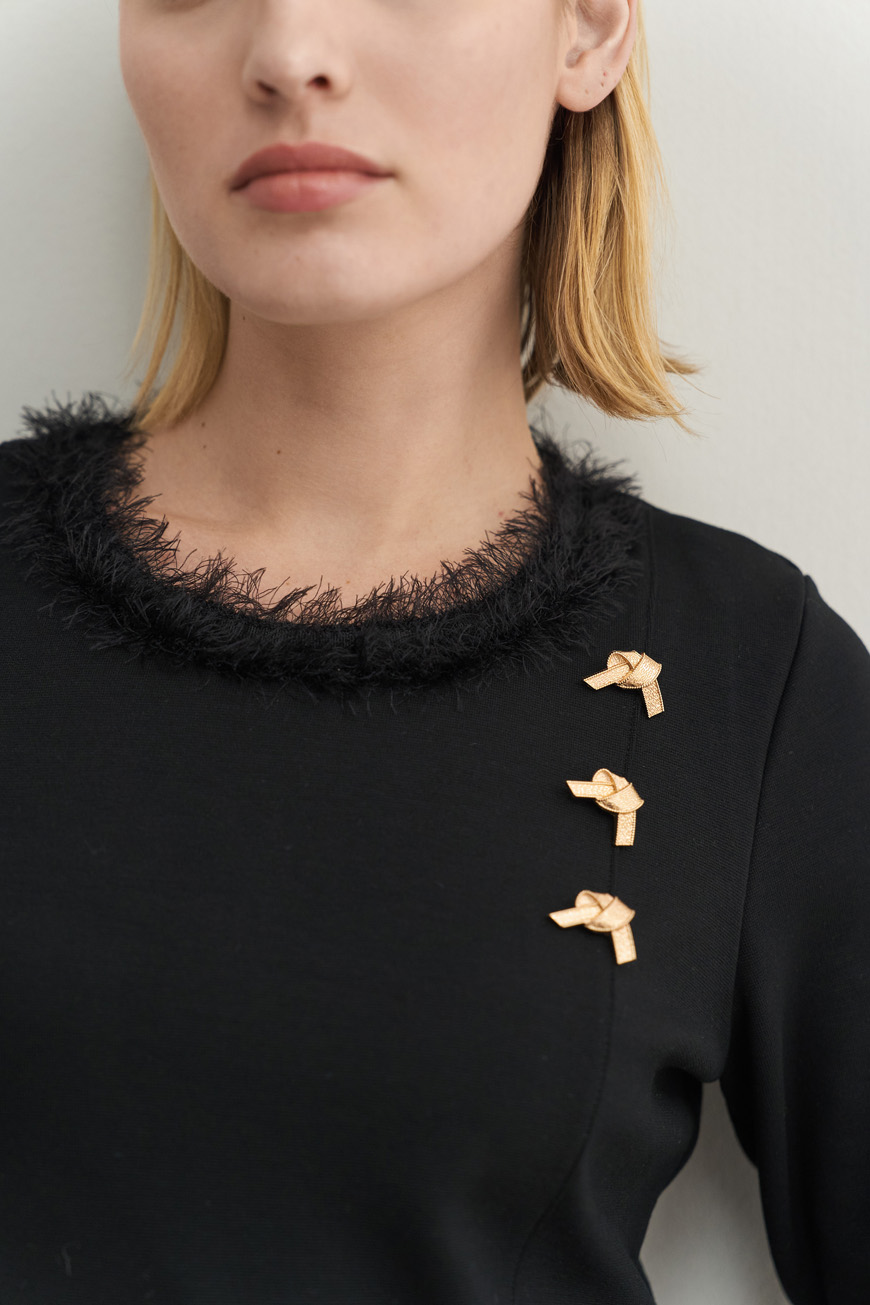 12754 Φόρεμα mohair λεπτομέρειες (2)