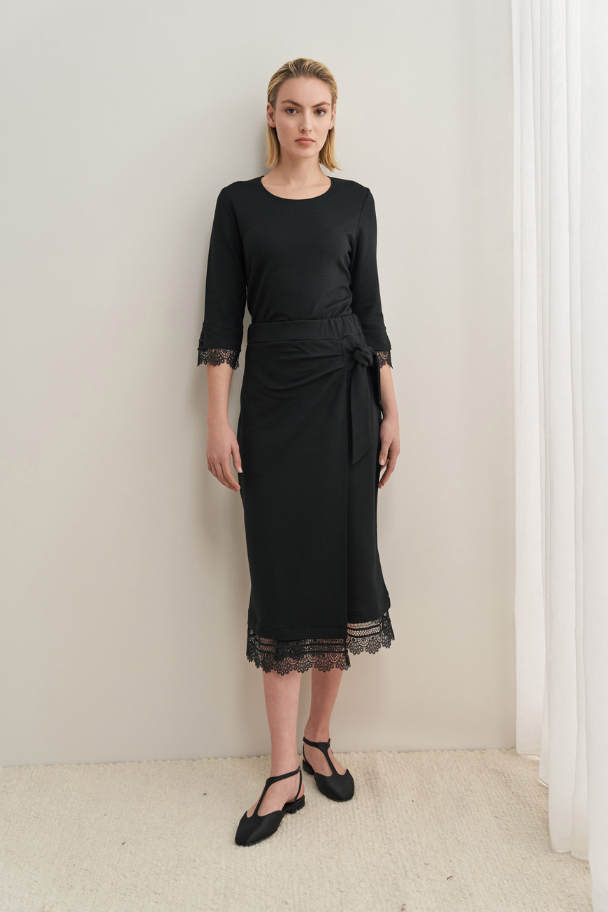 12757 Φούστα wrap με τελειώματα δαντέλας (1)