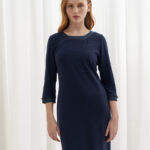 12761 Φόρεμα με denim λεπτομέρειες (4)