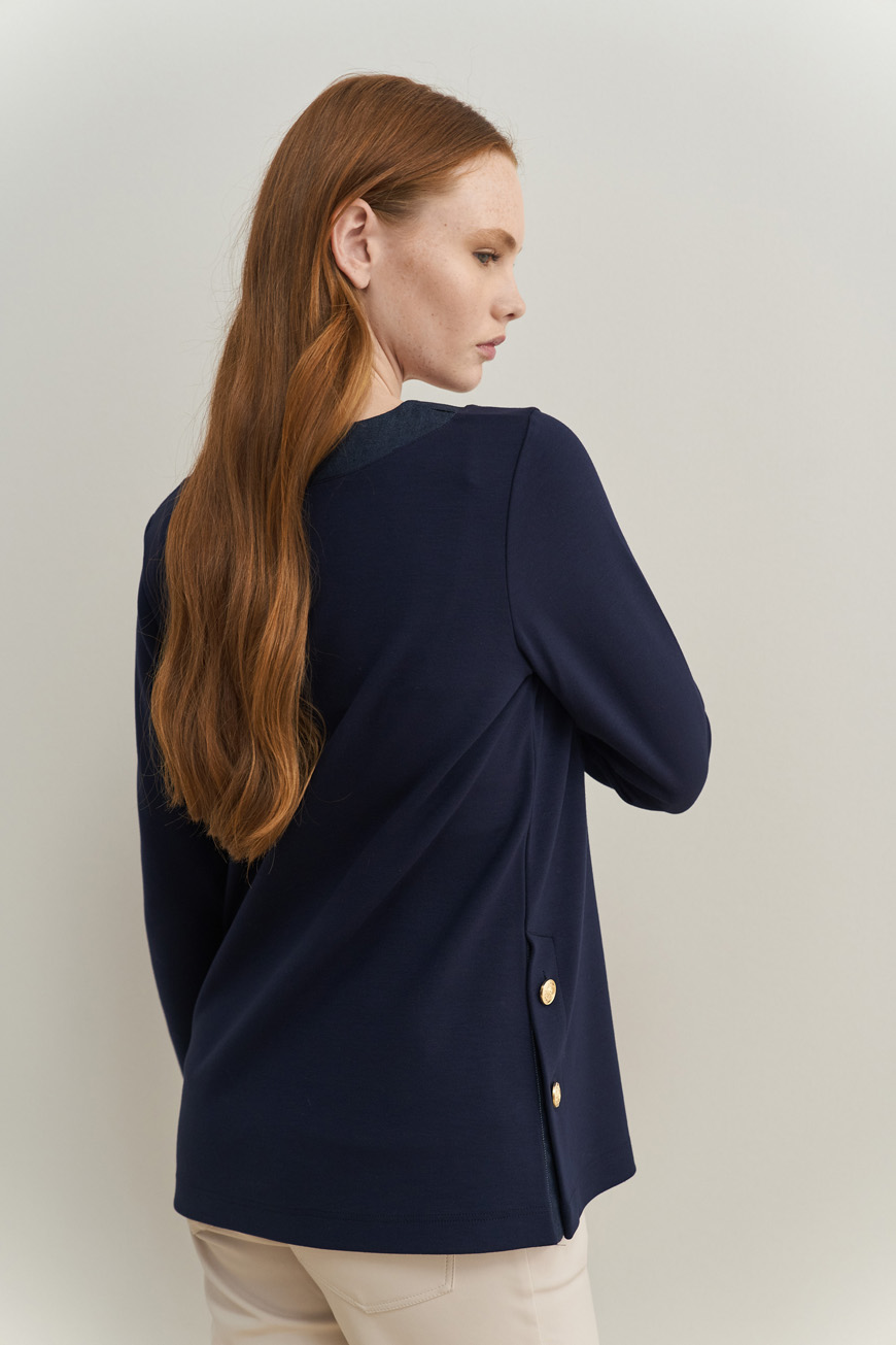 12762 Μπλούζα με denim λεπτομέρειες (5)