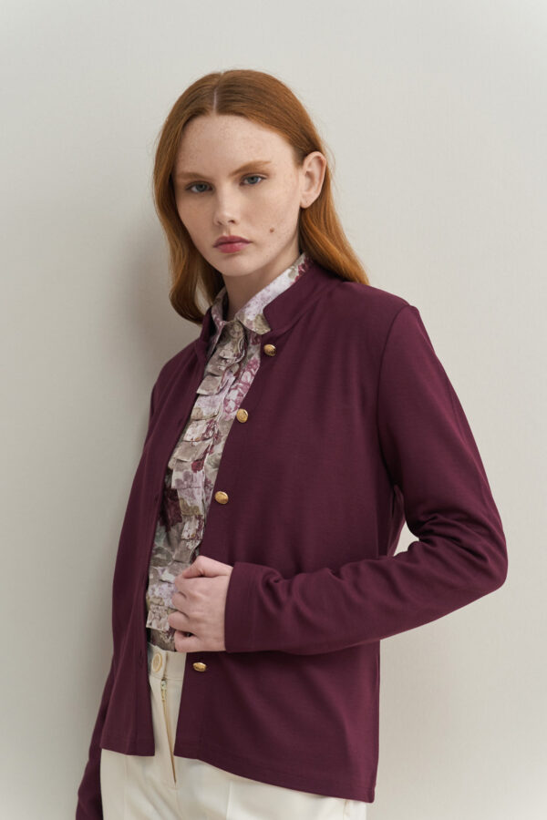 Ζακέτα μονόχρωμη