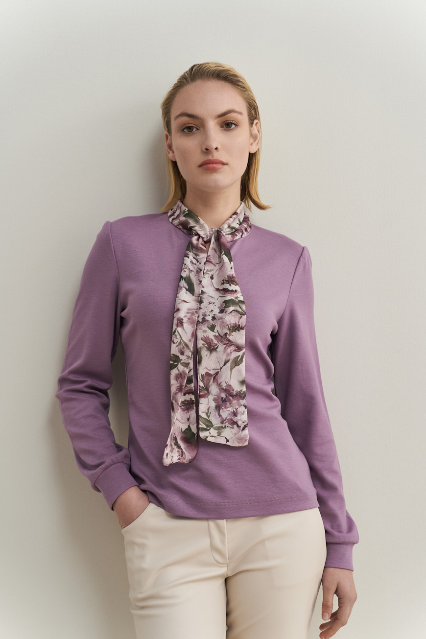 12772 Μπλούζα με floral δέσιμο (1)