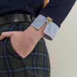 12779 Μπλούζα με ριγέ γιακά (4)