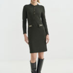 12793 Φόρεμα με πατ και κουμπιά (2)