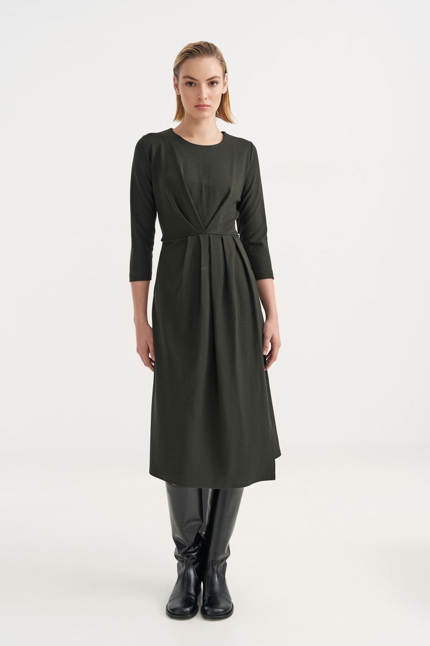 12794 Φόρεμα με πιέτες εμπρός (1)