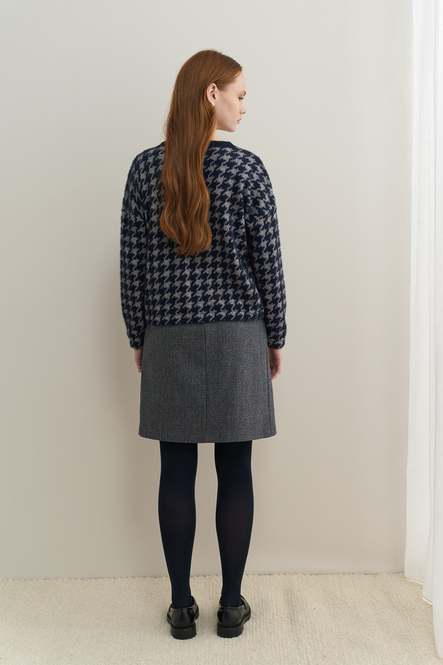 12801 Πουλόβερ μάλλινο pied de poule (5)