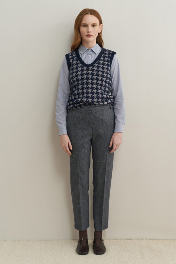 Γιλέκο μάλλινο pied de poule