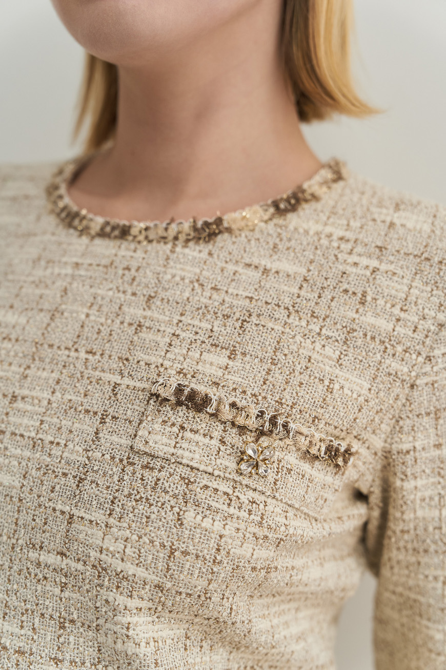 12805 Φόρεμα knit lurex (2)