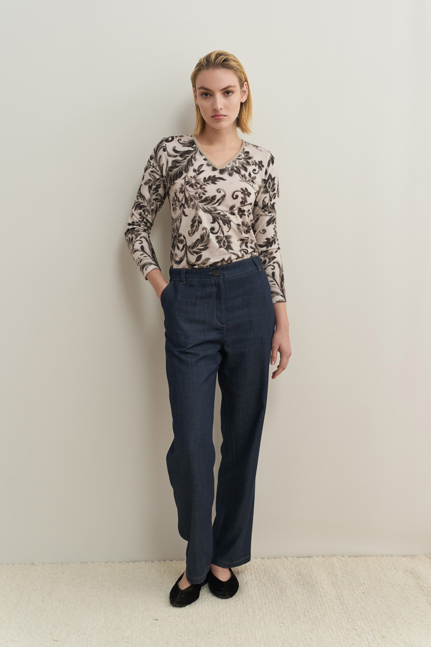 12816 Μπλούζα Ve flowerprint (1)