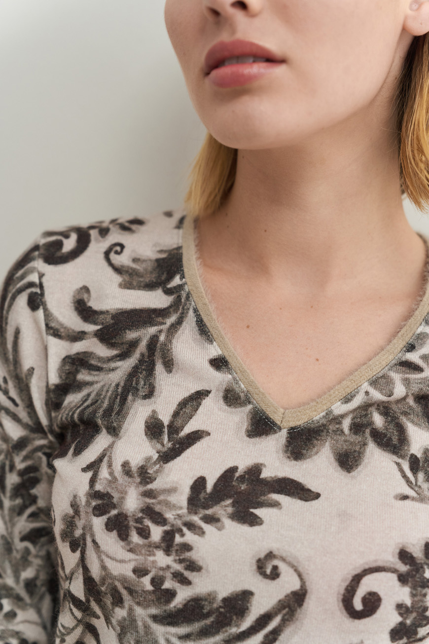 12816 Μπλούζα Ve flowerprint (3)