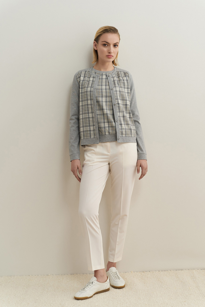 12818 Ζακέτα grey καρό (2)