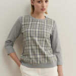 12819 Μπλούζα grey καρό (2)