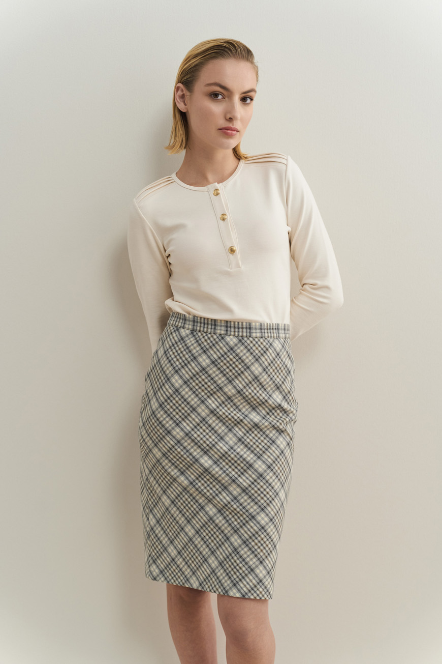 12820 Ίσια φούστα grey καρό (3)