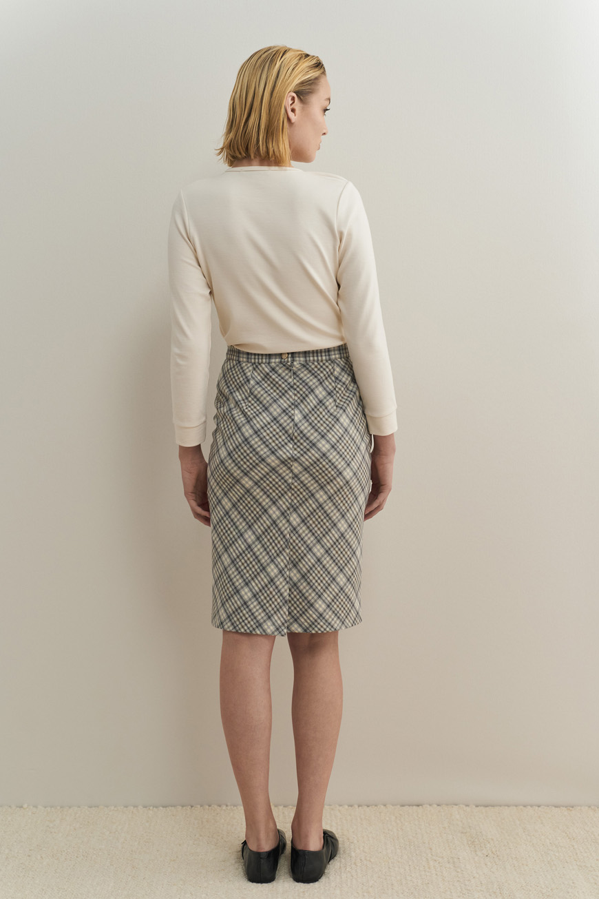 12820 Ίσια φούστα grey καρό (4)