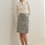 12821 Φούστα με πιέτες grey check (3)