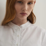 12823 Πουκάμισο από ποπλίνα με δαντέλα (2)