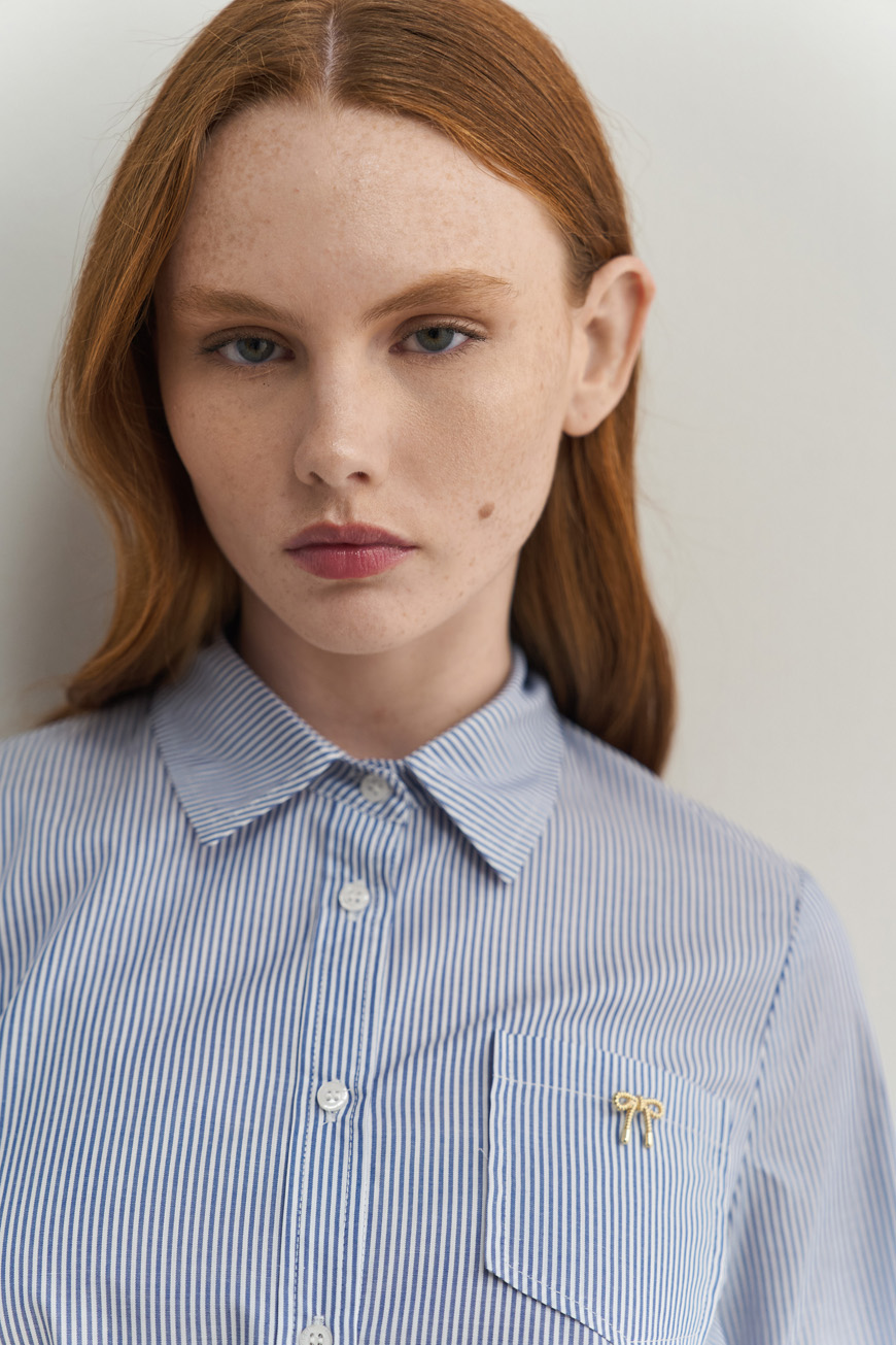 12829 Πουκάμισο ριγέ με λεπτομέρειες (5)