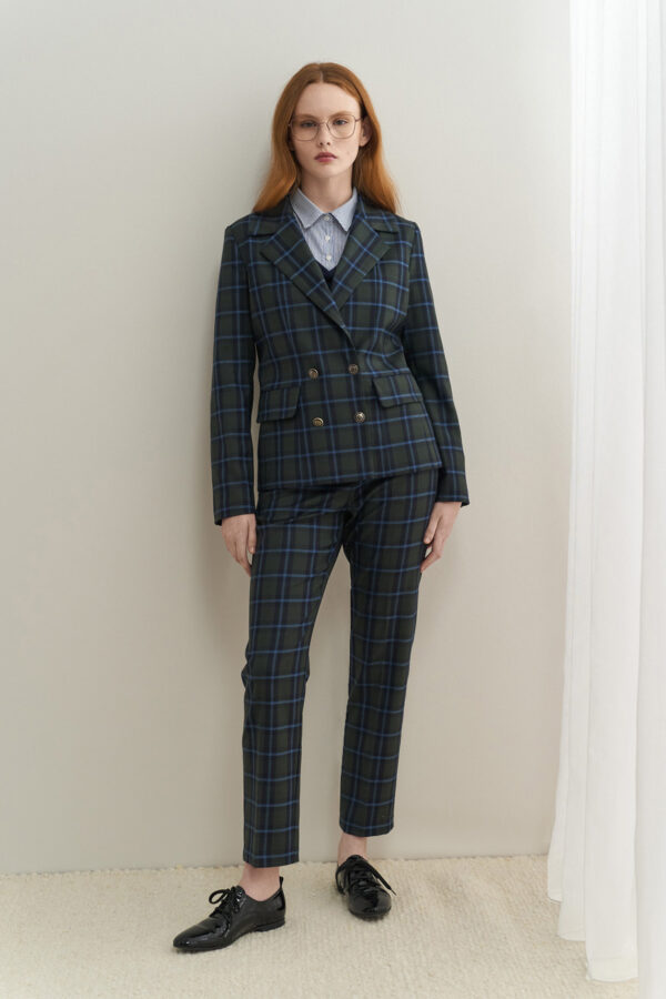 Σακάκι σταυροκούμπι wool tartan