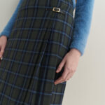 12833 Φούστα wrap με πιέτες wool tartan (2)