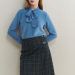 12833 Φούστα wrap με πιέτες wool tartan (4)