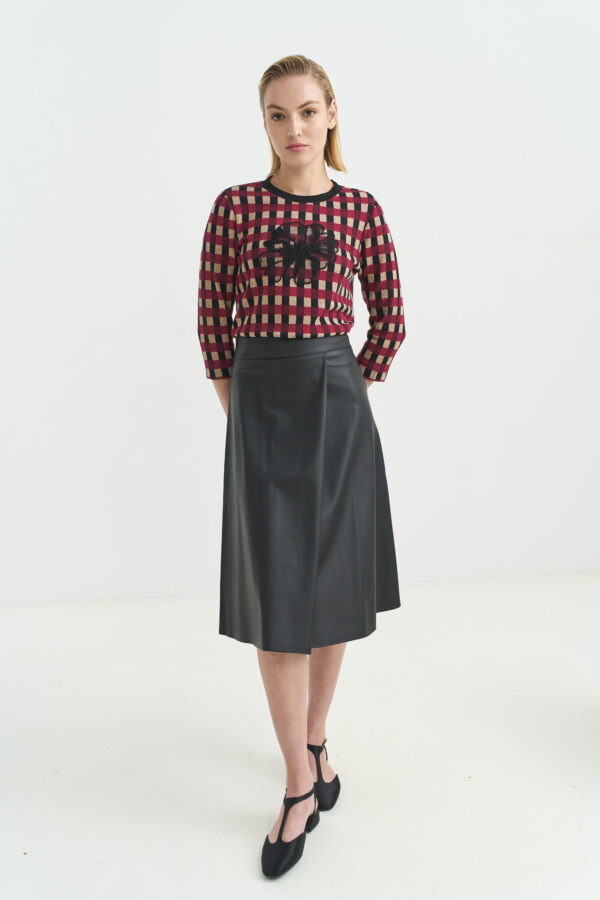 Φούστα Α-Line δερματίνη