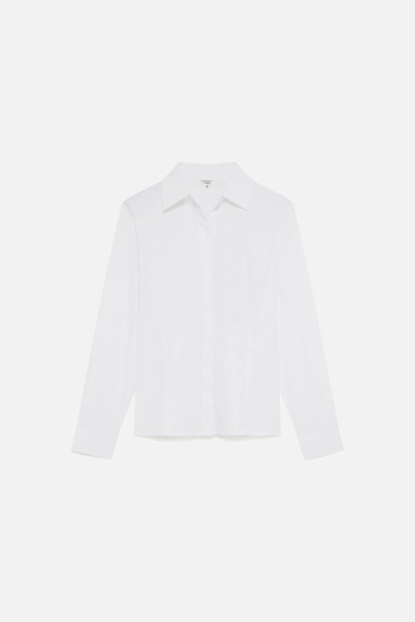 Πουκάμισο cotton λευκό γυναικείο