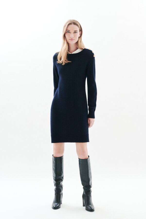 Φόρεμα με μίξη μαλλί