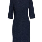 12867 Φόρεμα tweed blue