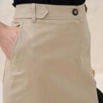 12908 Φούστα από βαμβακερή καπαρντίνα (2)