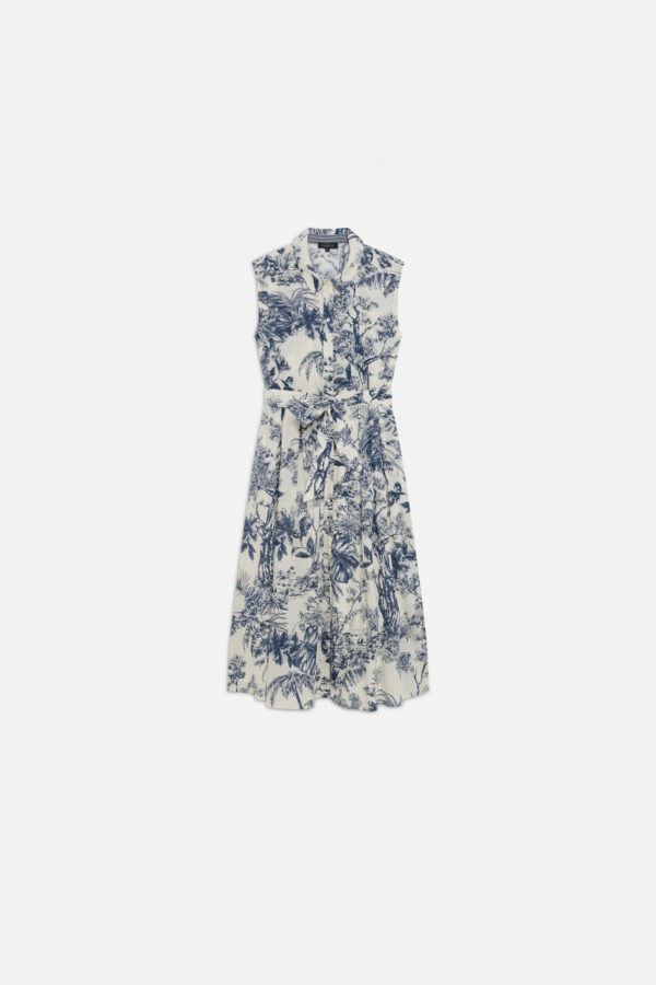 Cotton print φόρεμα