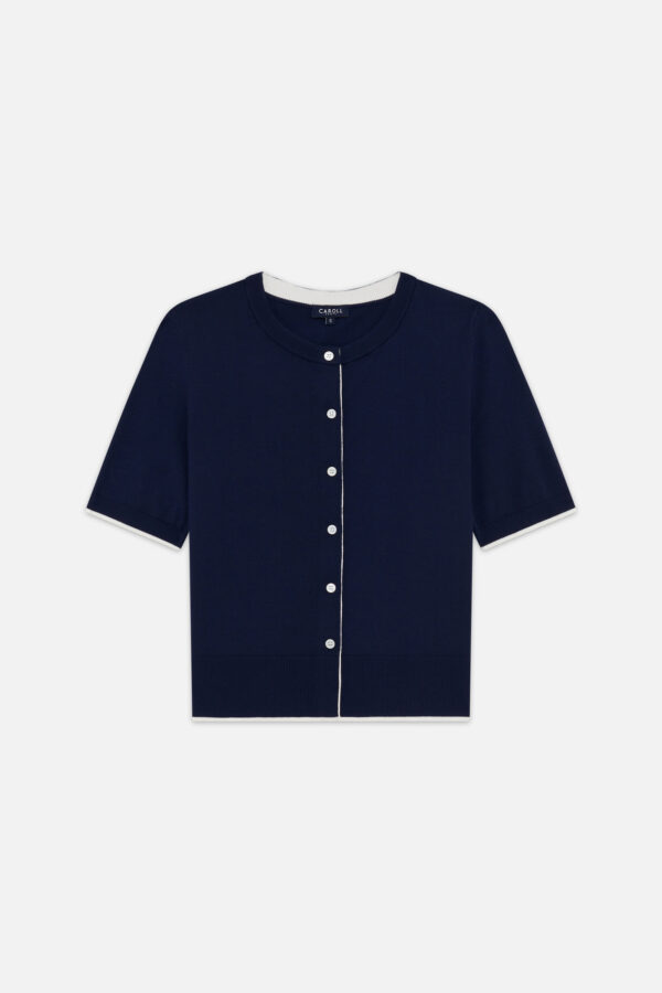 Ζακέτα δίχρωμη