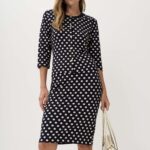 12923 Ζακέτα πουά με contrast λεπτομέρεια (1)