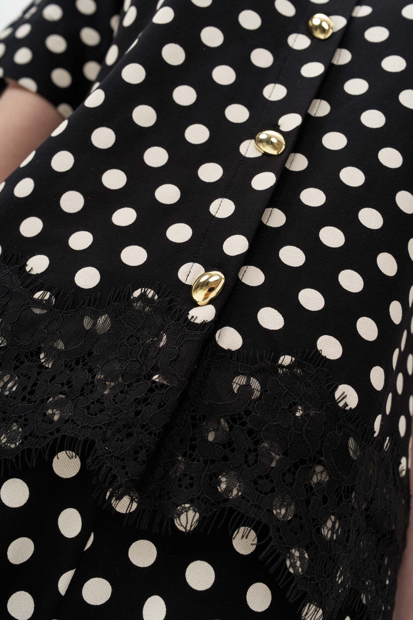 12926 Ζακέτα πουά με δαντέλα τελείωμα (6)